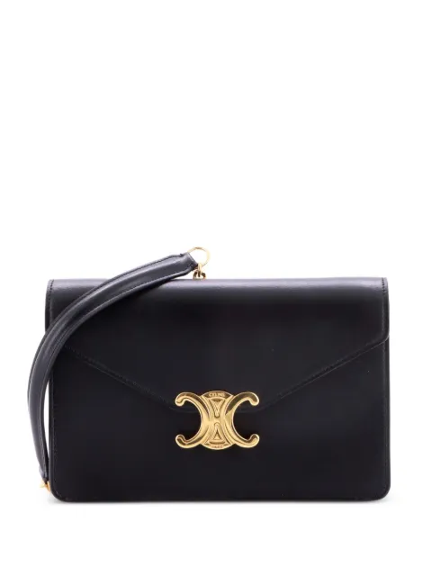 Celine Pre-Owned Margo Triomphe Wallet on Chain Leather crossbody bag