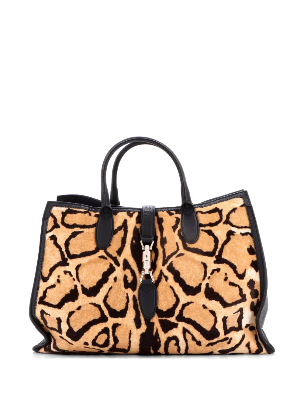 Gucci Pre-Owned Jackie Soft Printed Calf Hair Large tote bag - Multicolore