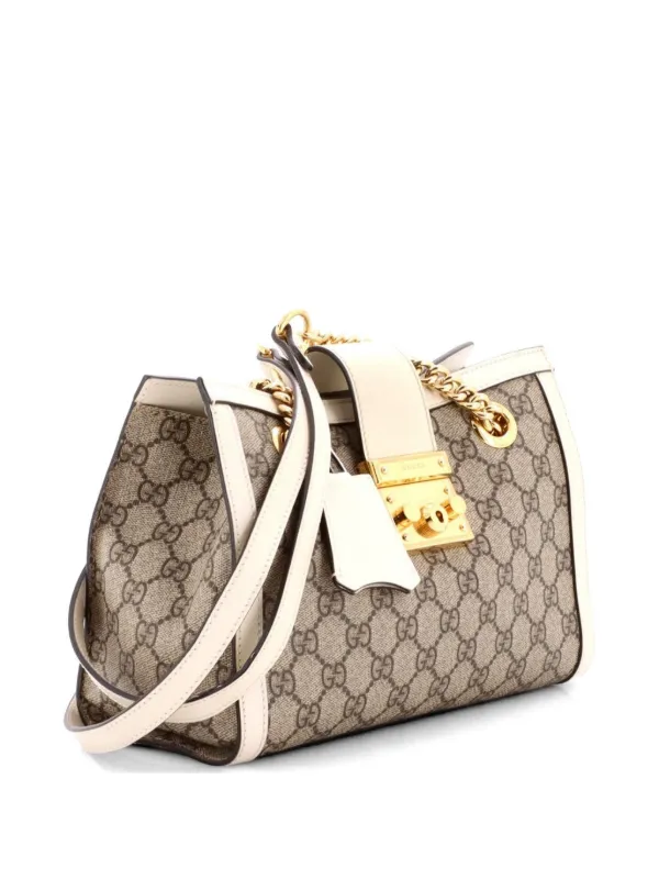 Gucci Pre-Owned パドロックチェーントート GGコーテッドキャンバス