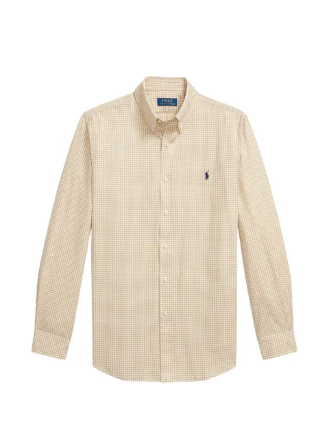 Polo Ralph Lauren 커스텀 핏 깅엄 스트레치 포플린 셔츠