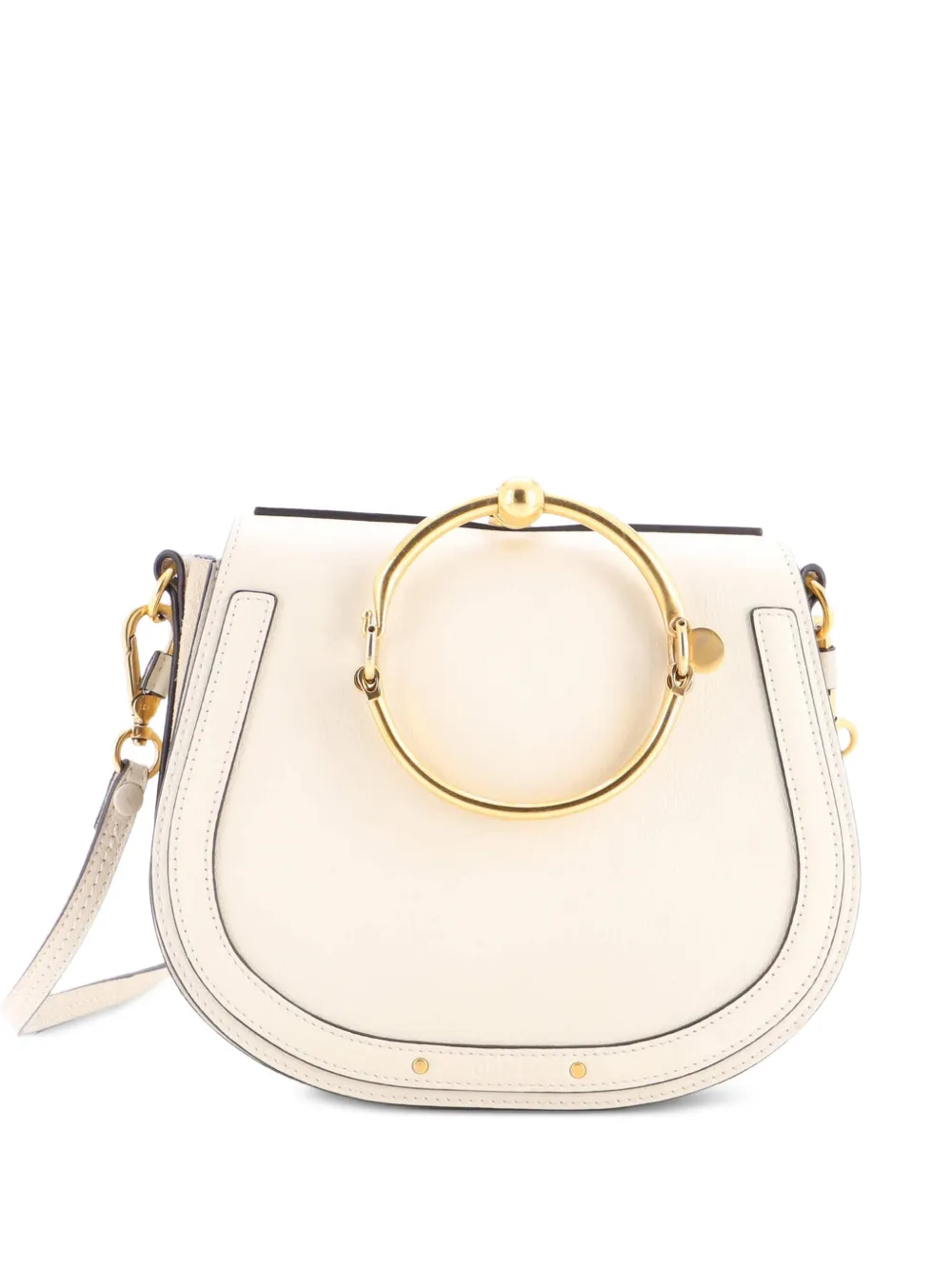 Chloé Pre-Owned Nile Leather Medium crossbody bag - Toni neutri
