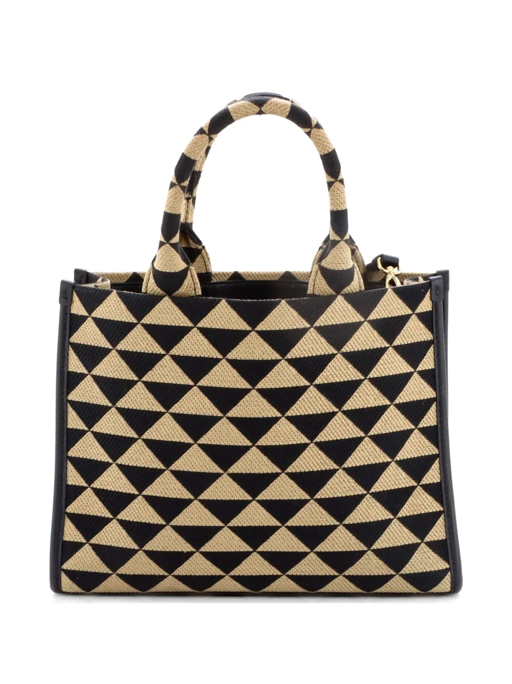 Prada Pre-Owned シンボル ショッパー ジャカード スモール トート