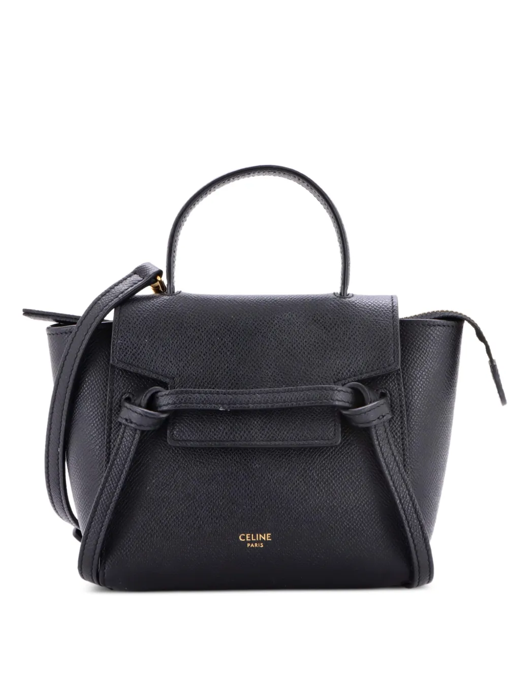 Celine Pre-Owned Belt Bag Textured Leather Pico shoulder bag - Nero