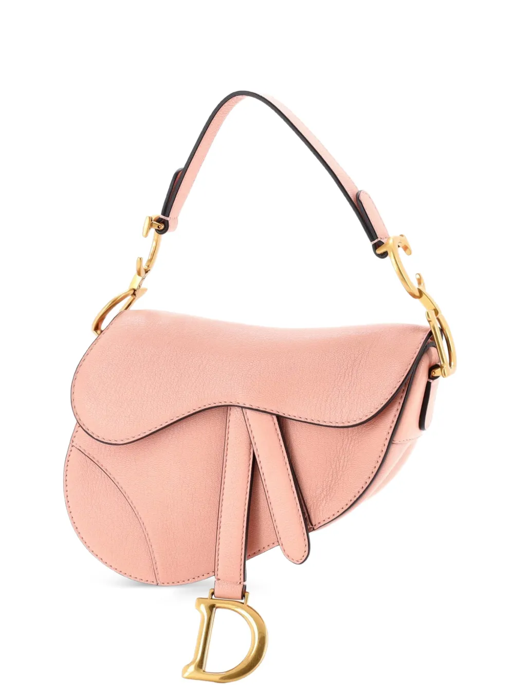 Christian Dior Pre-Owned Saddle Handbag Leather Mini shoulder bag - Rosa