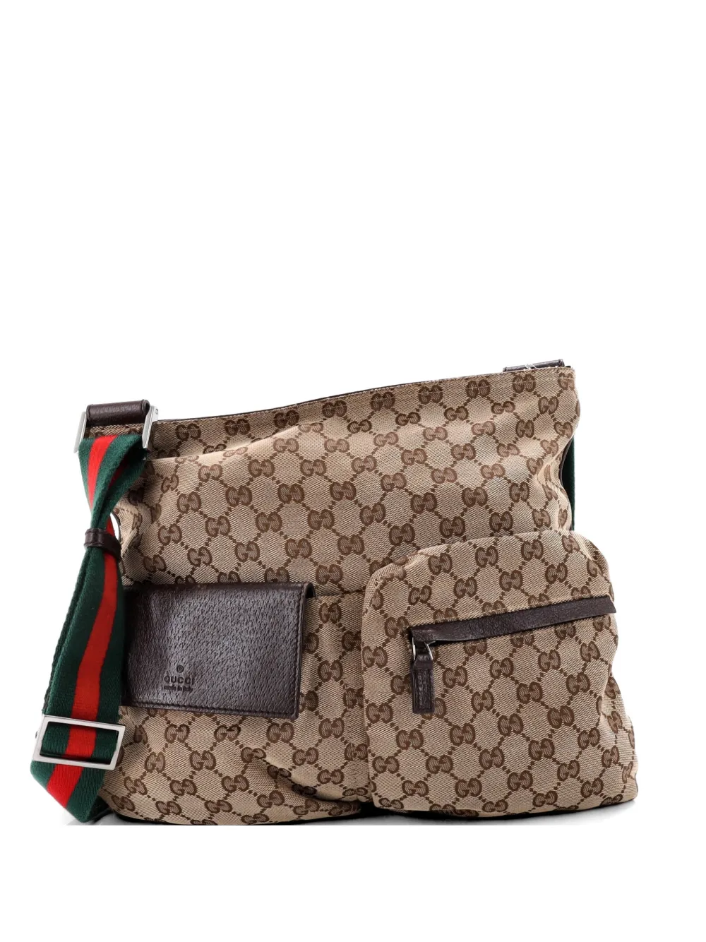 Gucci Pre-Owned Borsa a tracolla GG media - Marrone