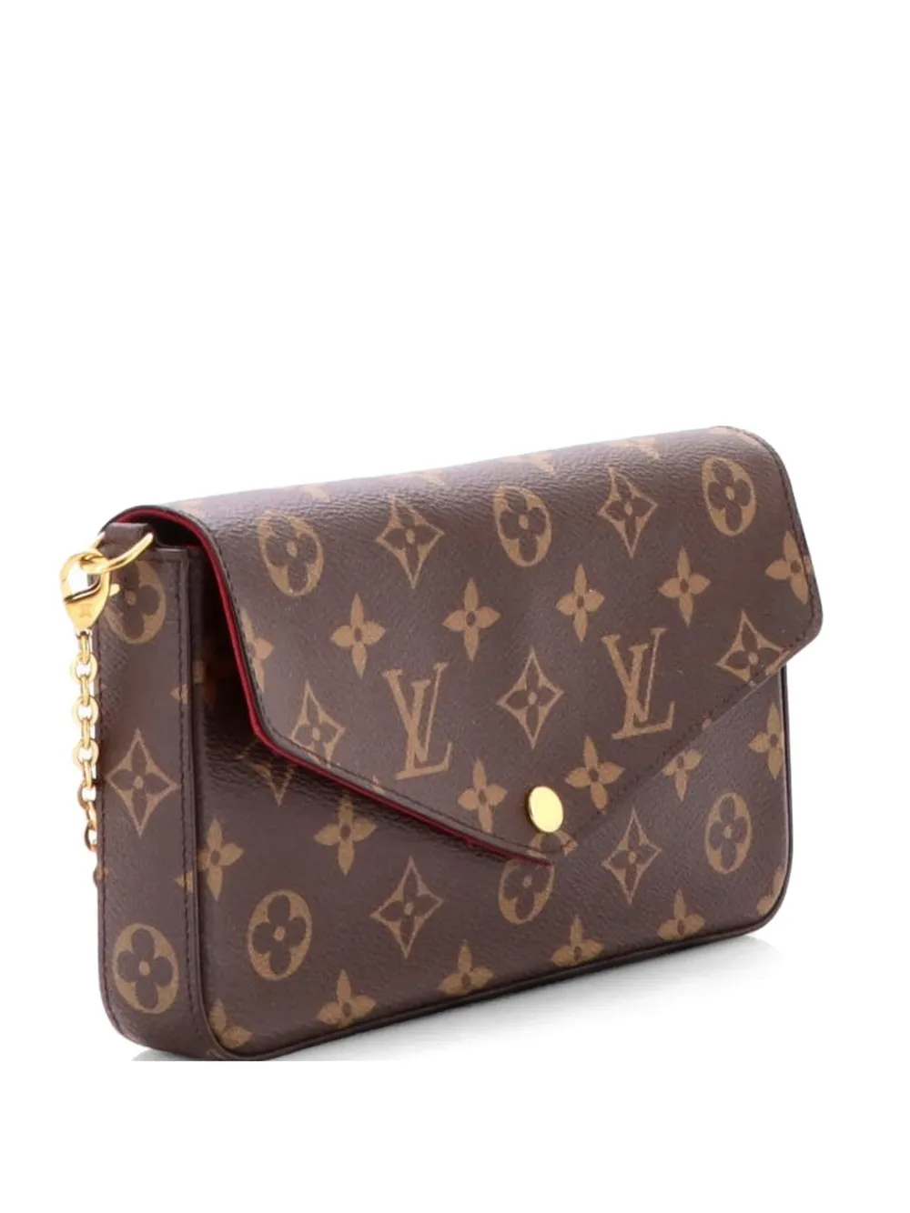 Louis Vuitton Pre-Owned Felicie Pochette Monogram Canvas crossbody bag - Marrone