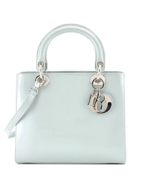 Christian Dior Pre-Owned Lady Dior Bag Patent Medium satchel