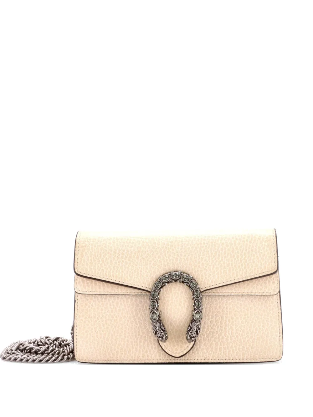 Gucci Pre-Owned Dionysus Bag Leather Super Mini clutch bag - Toni neutri
