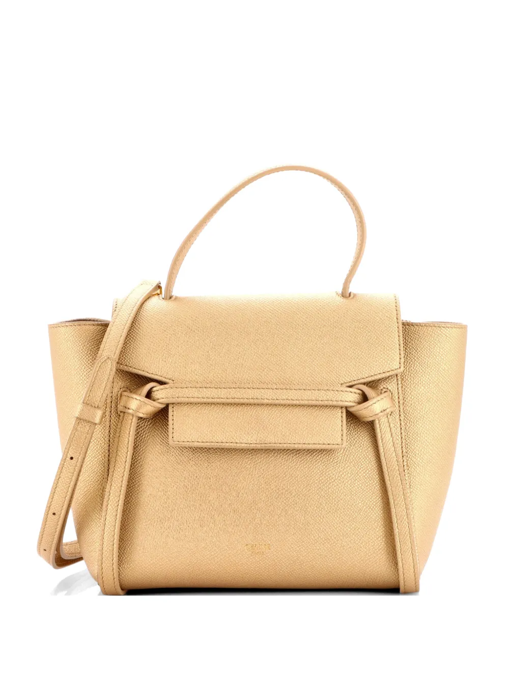 Celine Pre-Owned Belt Bag Textured Leather Nano shoulder bag - Oro