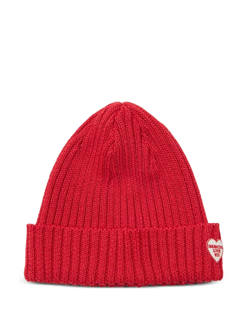 Undercover x Kijima Takayuki logo-patch beanie - Rosso