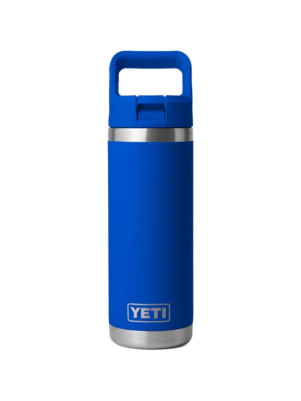 Yeti Rambler Straw-cap Water Bottle (532ml) In Blue