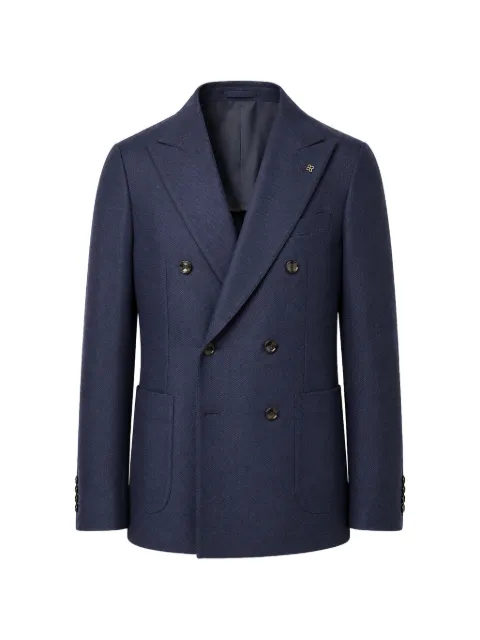 Tagliatore double-breasted peak-lapel blazer