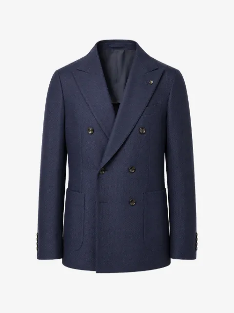 Tagliatore double-breasted peak-lapel blazer