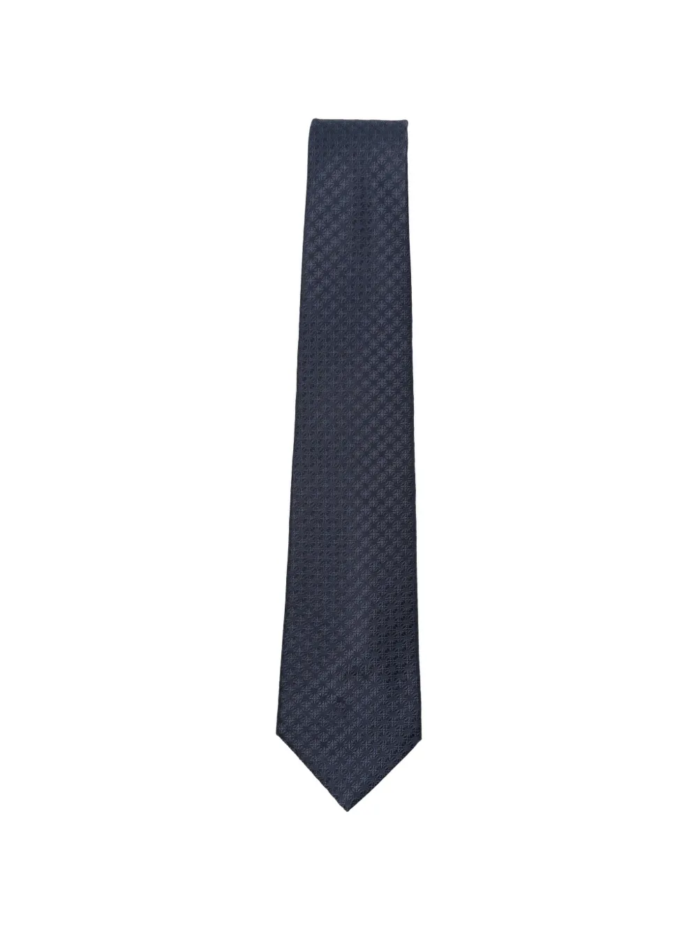 Kiton geometric-jacquard tie - Blau