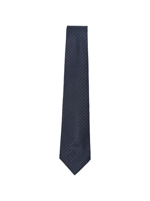Kiton geometric-jacquard tie