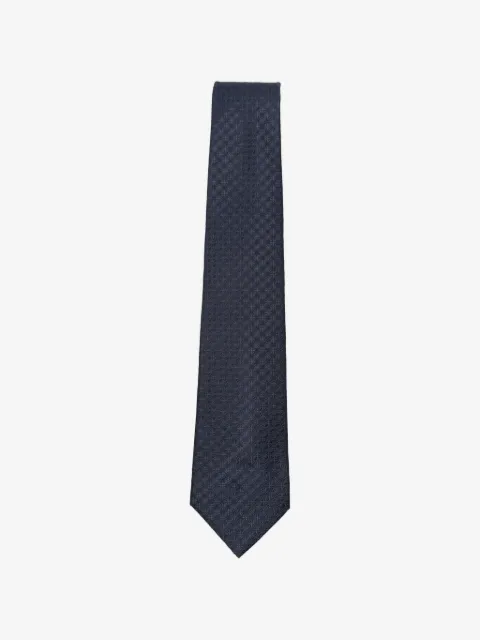 Kiton geometric-jacquard tie
