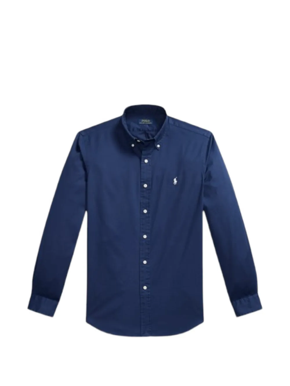 Polo Ralph Lauren Featherweight logo-embroidered button-down cotton shirt - Blau