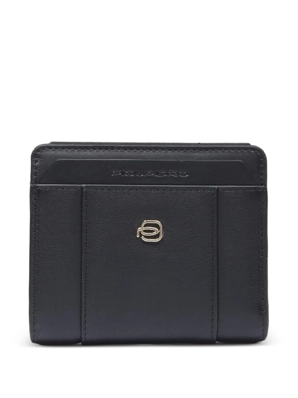 PIQUADRO logo bifold wallet - Nero