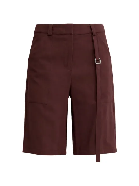 Patrizia Pepe belted patch-pocket shorts