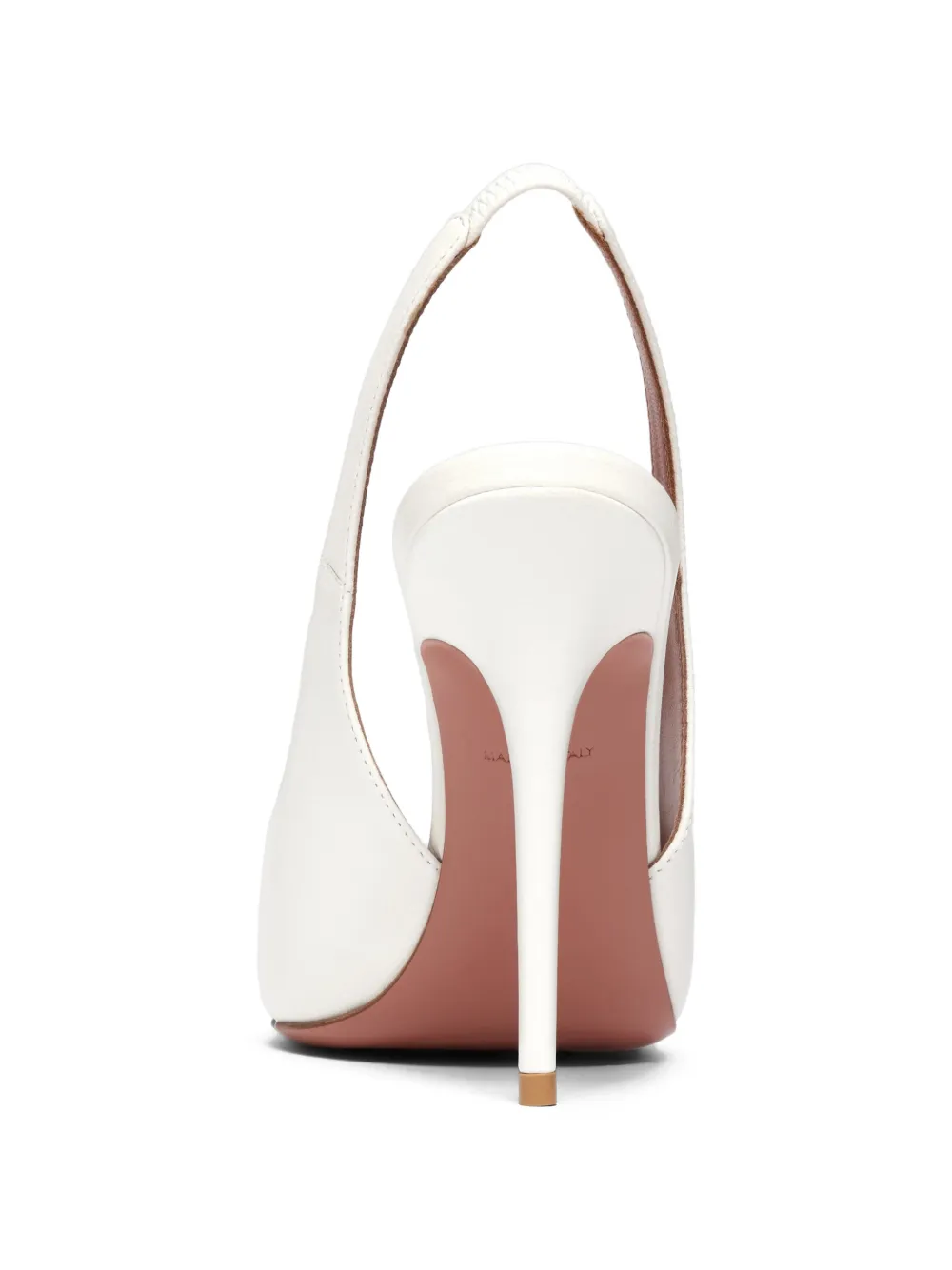 Amina Muaddi Anok slingback sandals Wit