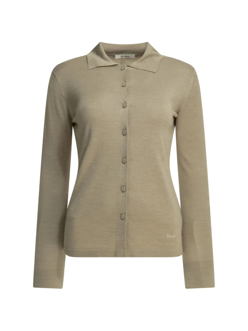 Max Mara button-up collared cardigan - Nude