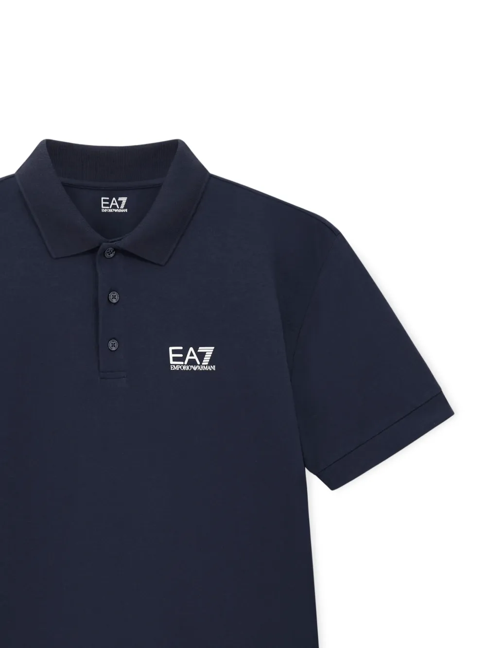 Ea7 Emporio Armani Poloshirt met logoprint Blauw