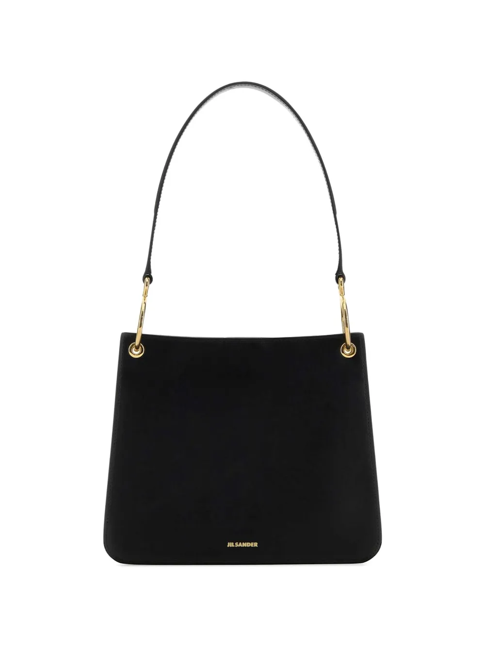 Jil Sander ring-detail shoulder bag - Nero