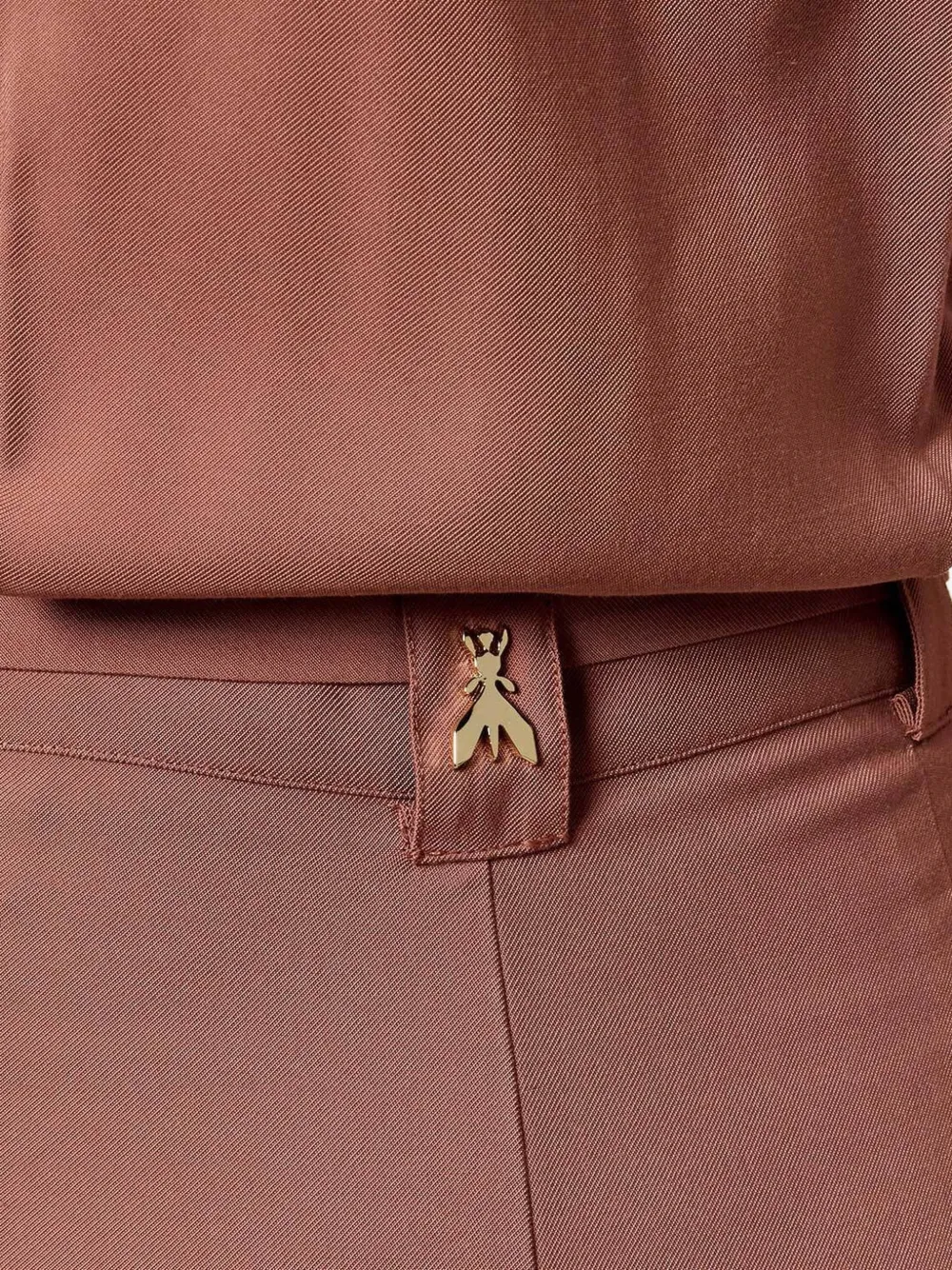 Patrizia Pepe Jumpsuit met ceintuur Bruin