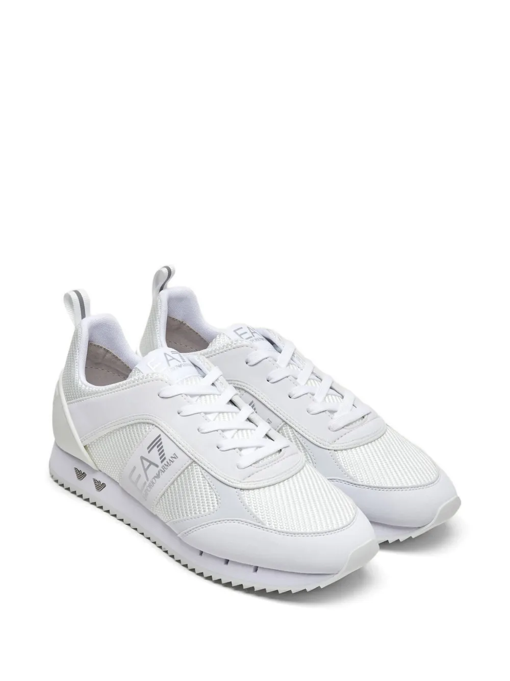 Ea7 Emporio Armani Sneakers met mesh vlakken Wit