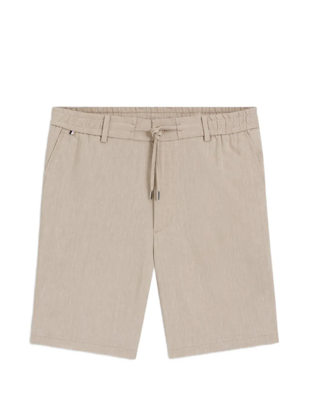 BOSS linen-blend shorts in a modern fit | Neutrals | Image 1