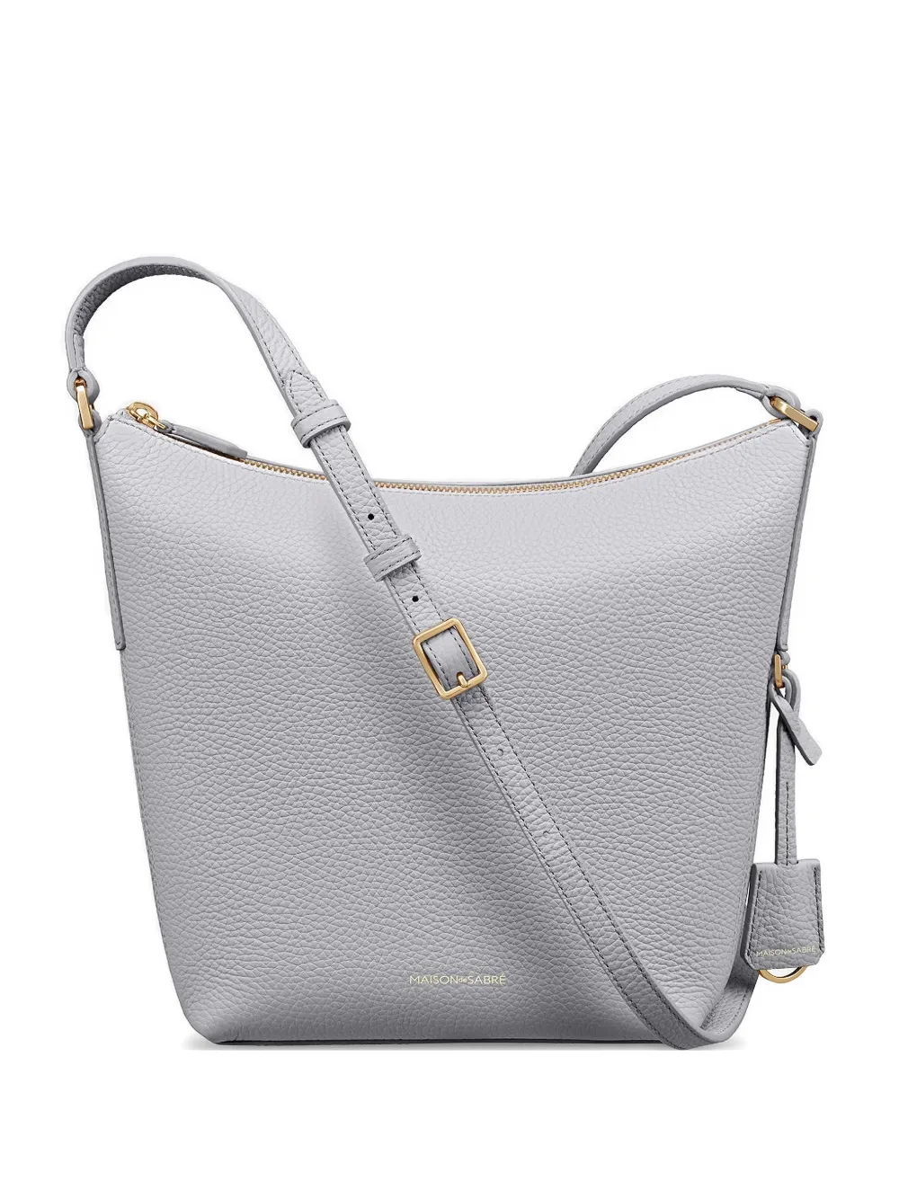 MAISON de SABRÉ trapezoid leather shoulder bag - Grigio