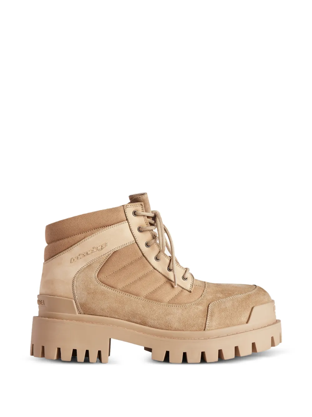 Balenciaga Strike combat boots - Toni neutri
