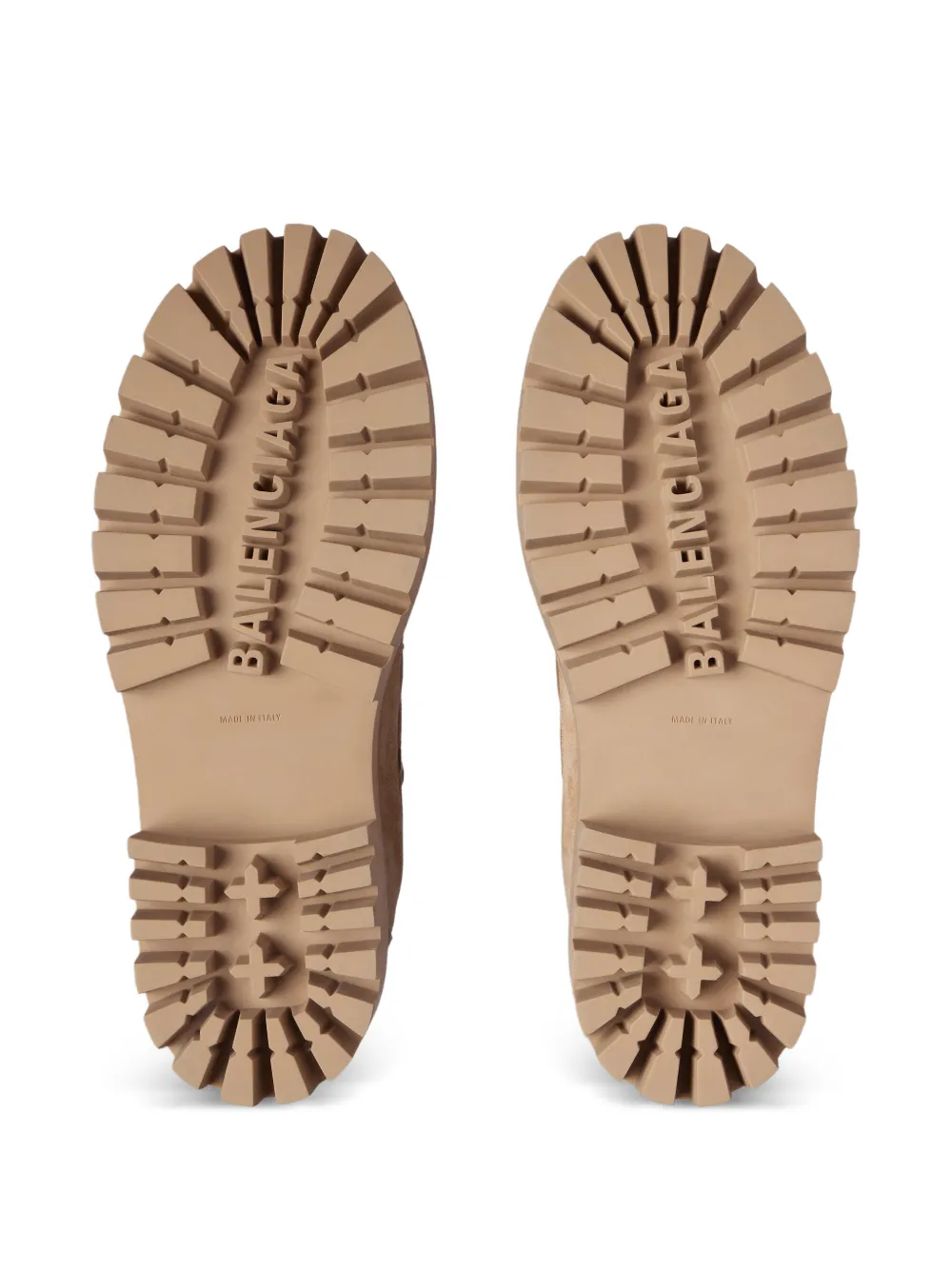 Balenciaga Strike combat boots Beige