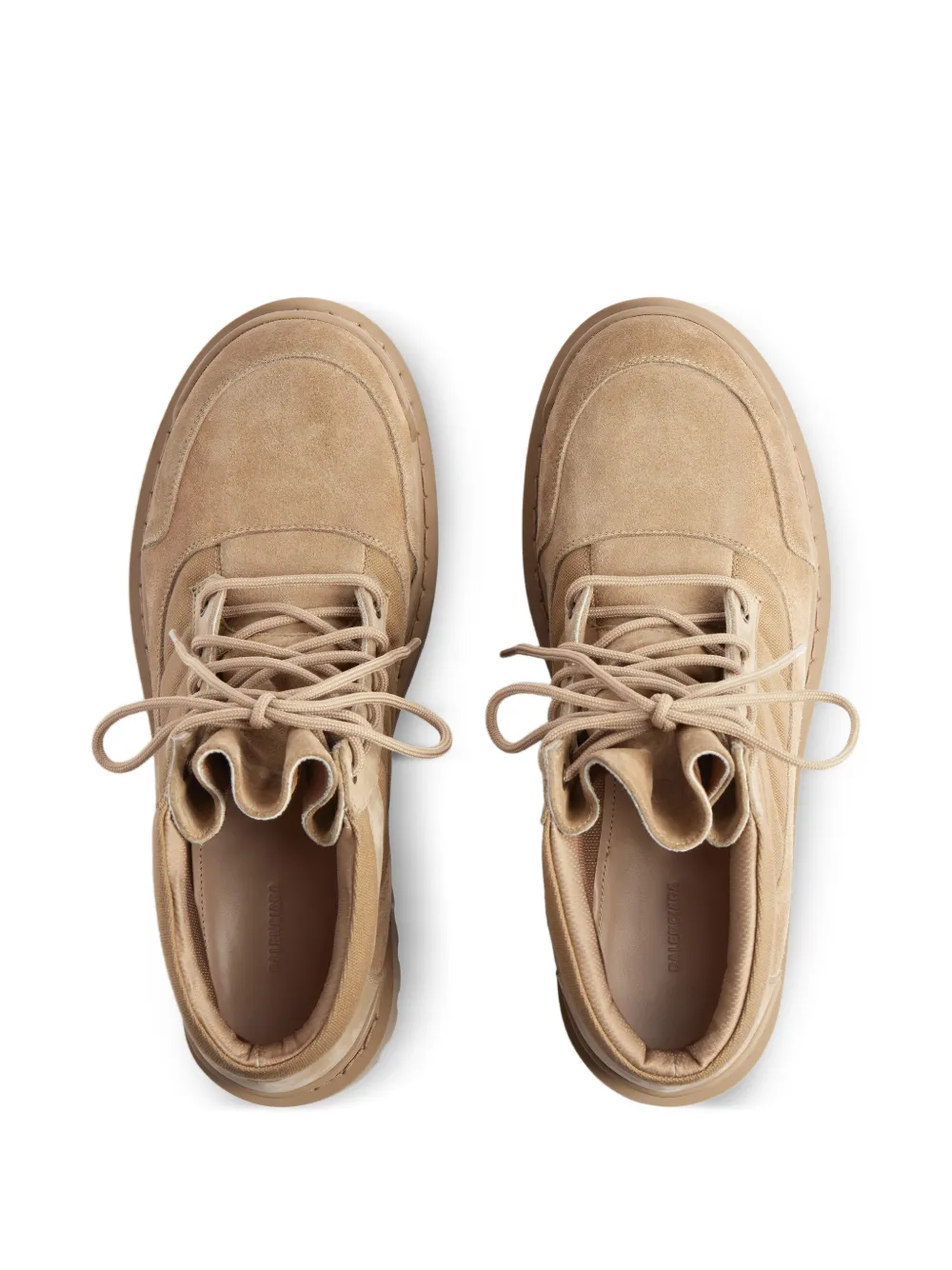 Balenciaga Strike combat boots Beige