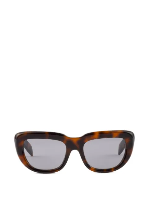Prada Eyewear lentes con armazón rectangular estilo carey