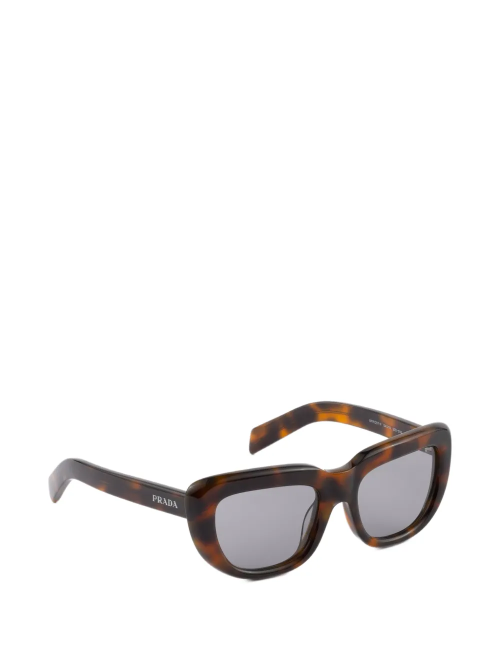 Prada Eyewear Zonnebril met rechthoekig montuur Bruin