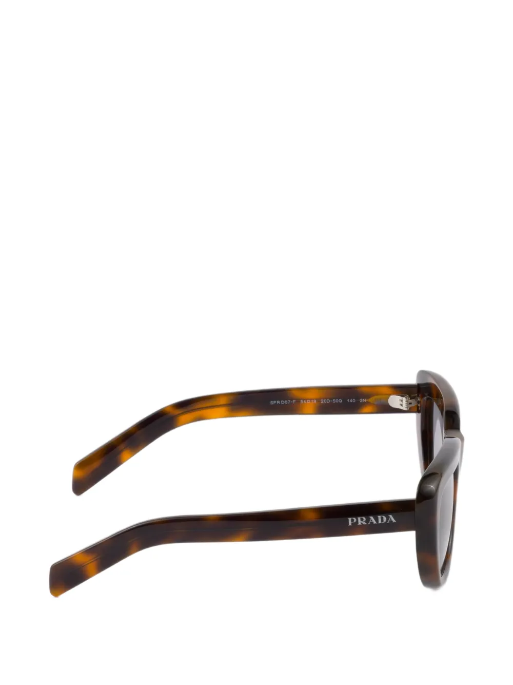 Prada Eyewear Zonnebril met rechthoekig montuur Bruin