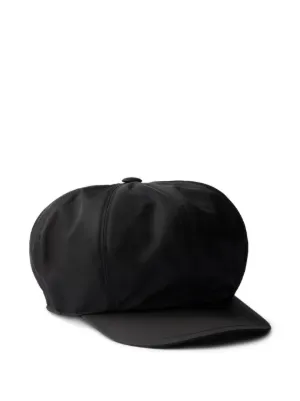 Prada Re-Nylon Newsboy Cap | Black | FARFETCH