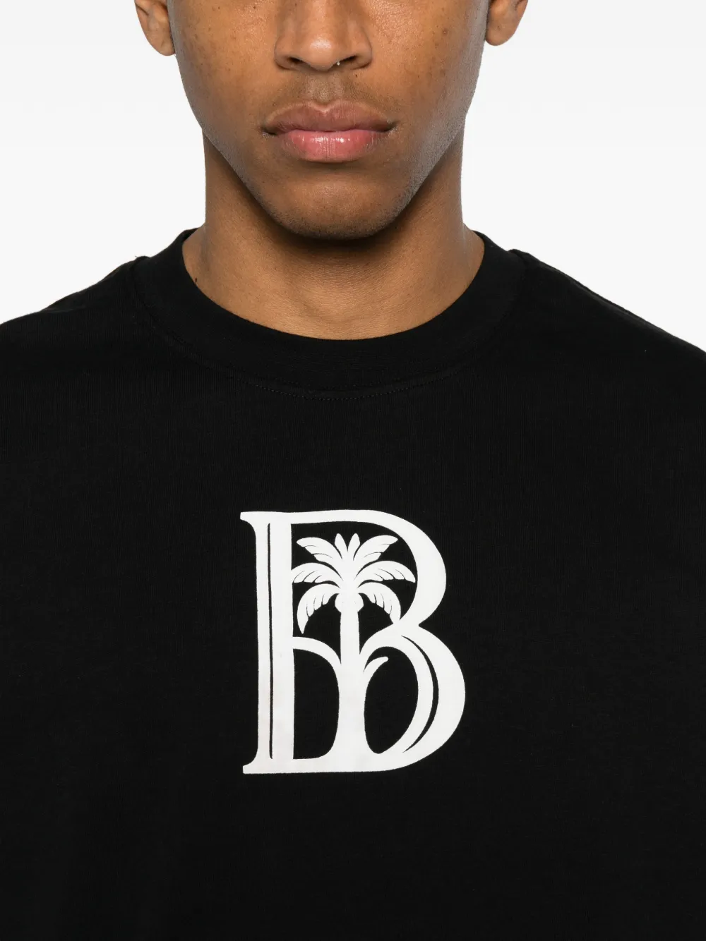 BLUE SKY INN T-shirt met palm-logo Zwart