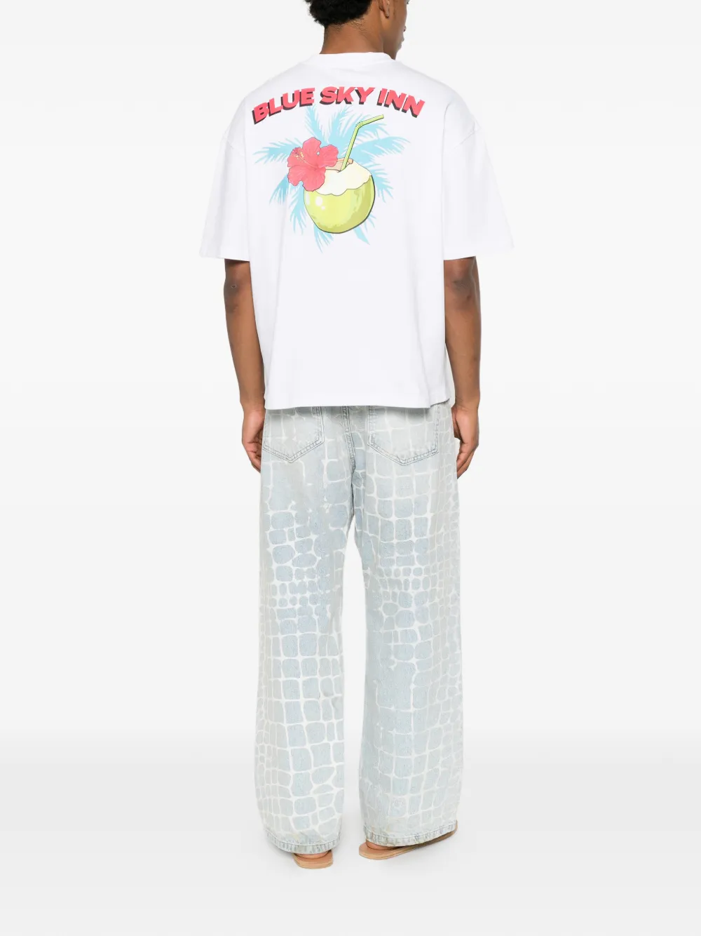 BLUE SKY INN T-shirt met grafische print Wit