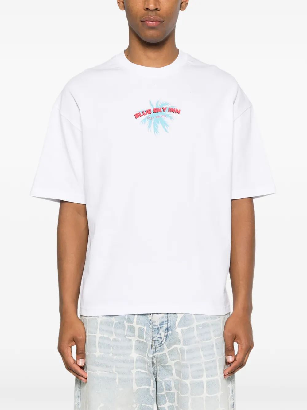 BLUE SKY INN T-shirt met grafische print Wit