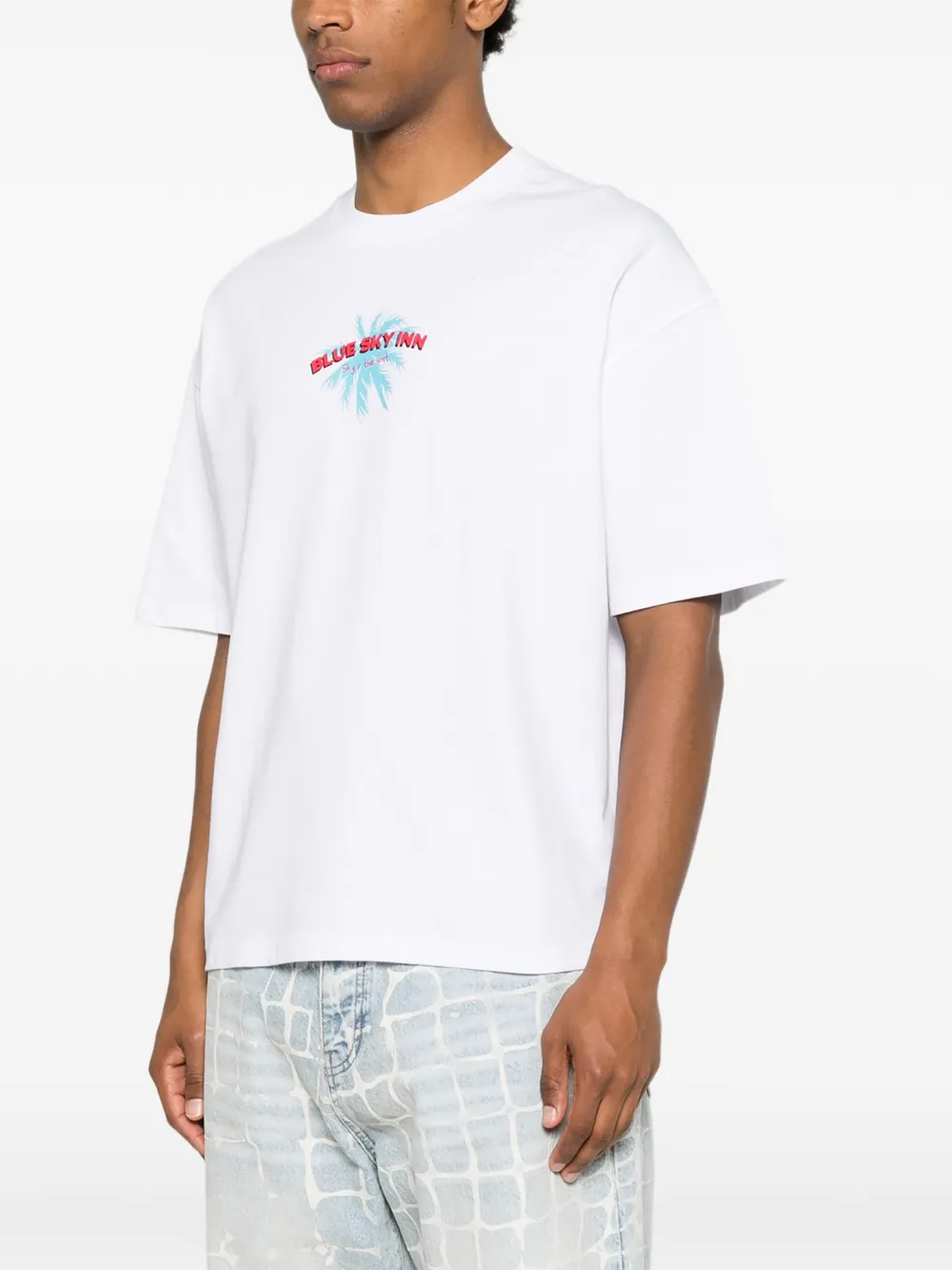 BLUE SKY INN T-shirt met grafische print Wit