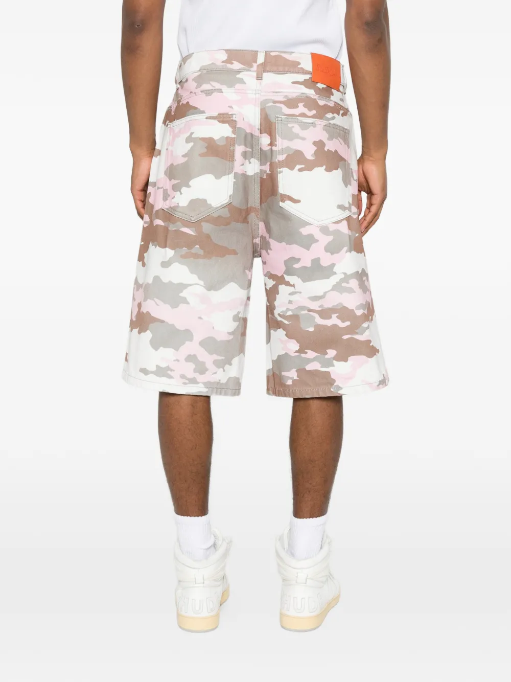 BLUE SKY INN Shorts met camouflageprint Roze