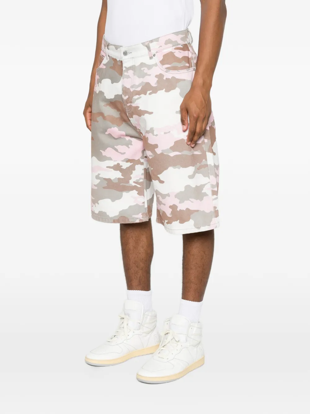 BLUE SKY INN Shorts met camouflageprint Roze