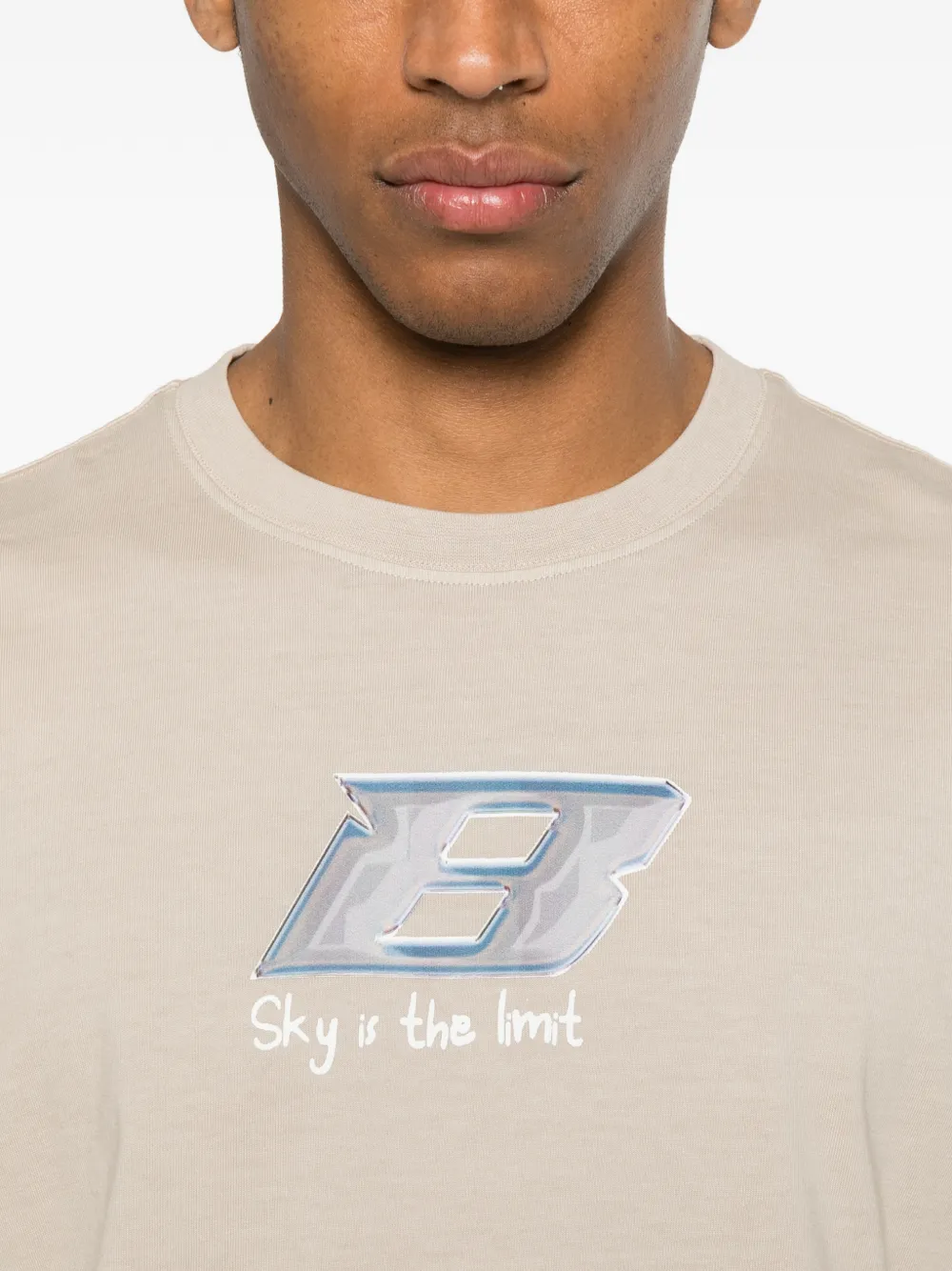 BLUE SKY INN T-shirt met grafische print Beige