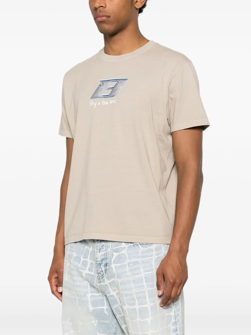 BLUE SKY INN T-shirt met grafische print Beige