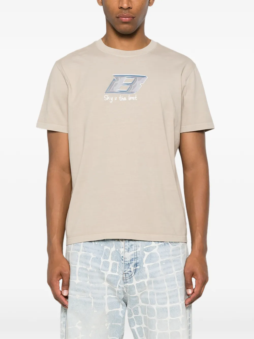 BLUE SKY INN T-shirt met grafische print Beige