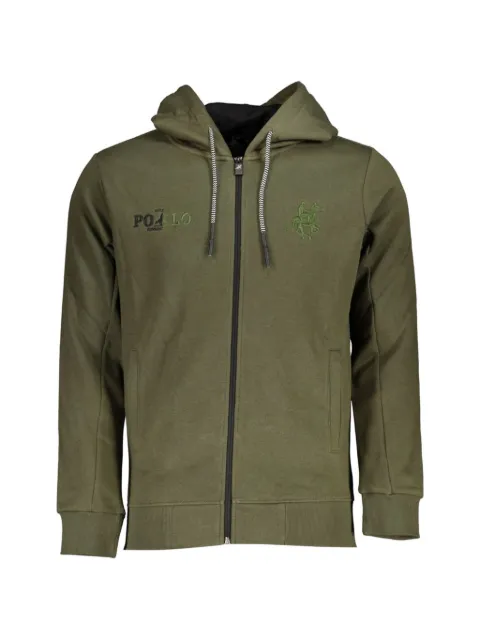 U.S. Grand hoodie con logo bordado y cierre