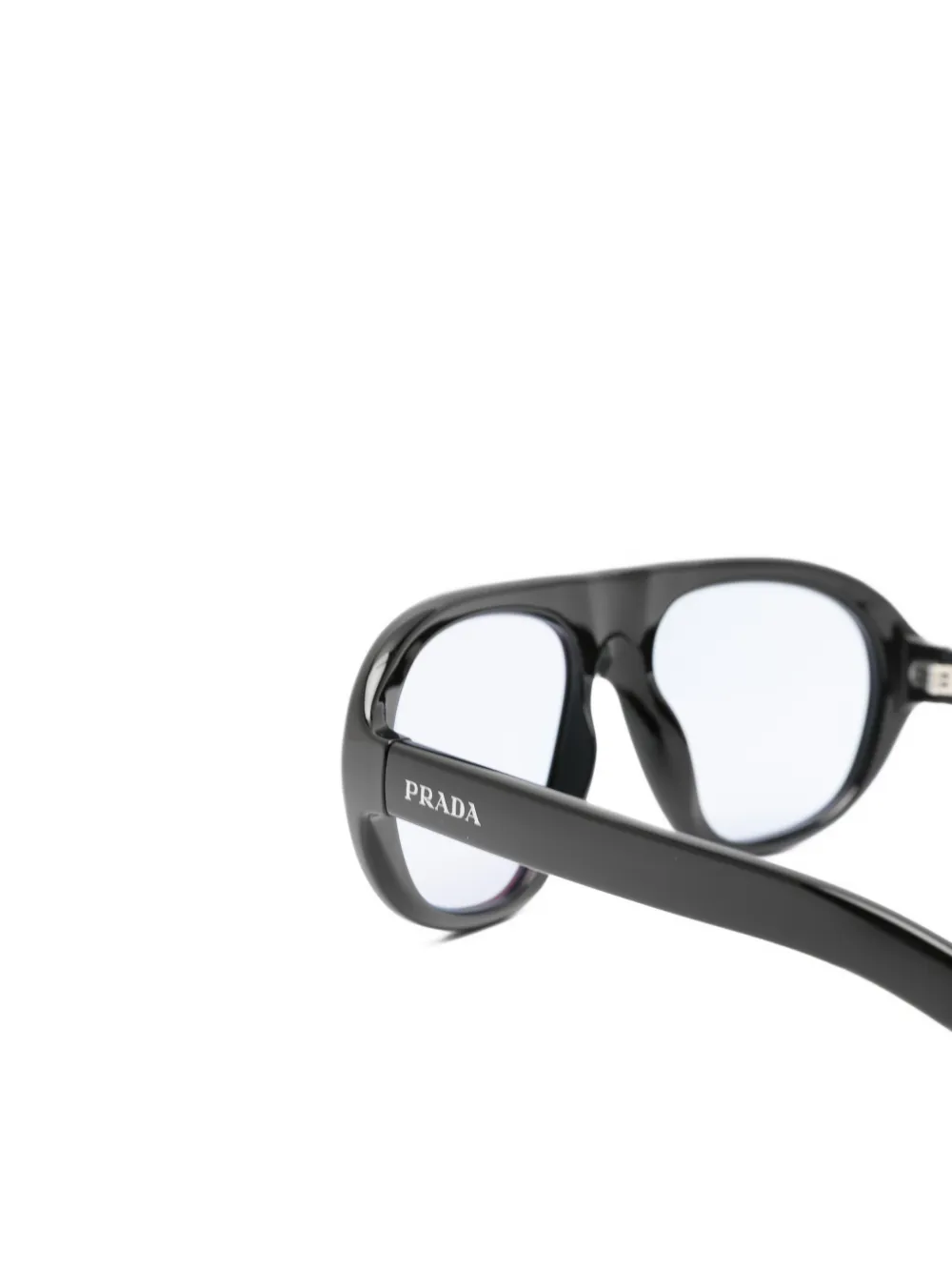 Prada Eyewear Zonnebril met piloten montuur Zwart