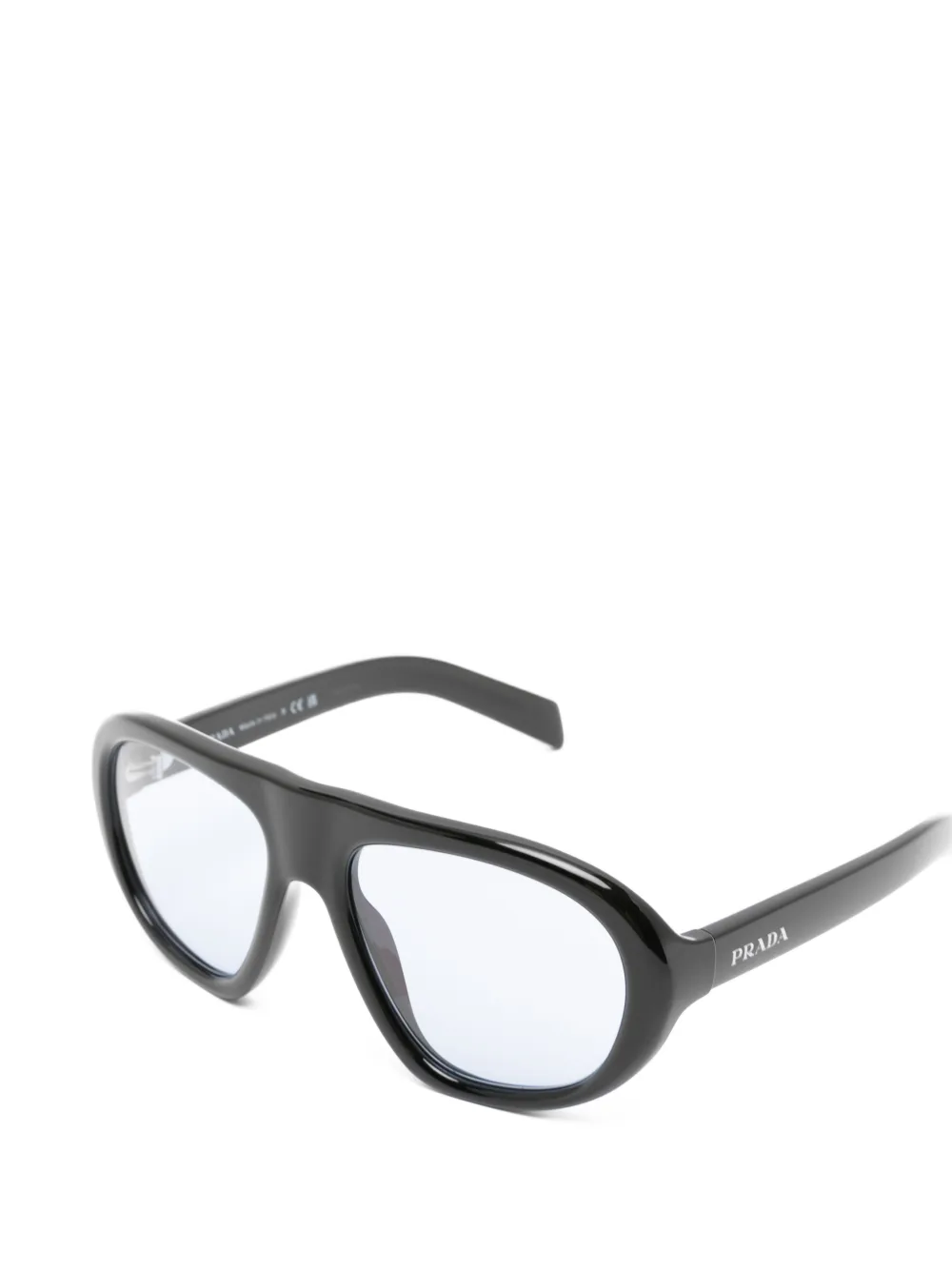 Prada Eyewear Zonnebril met piloten montuur Zwart